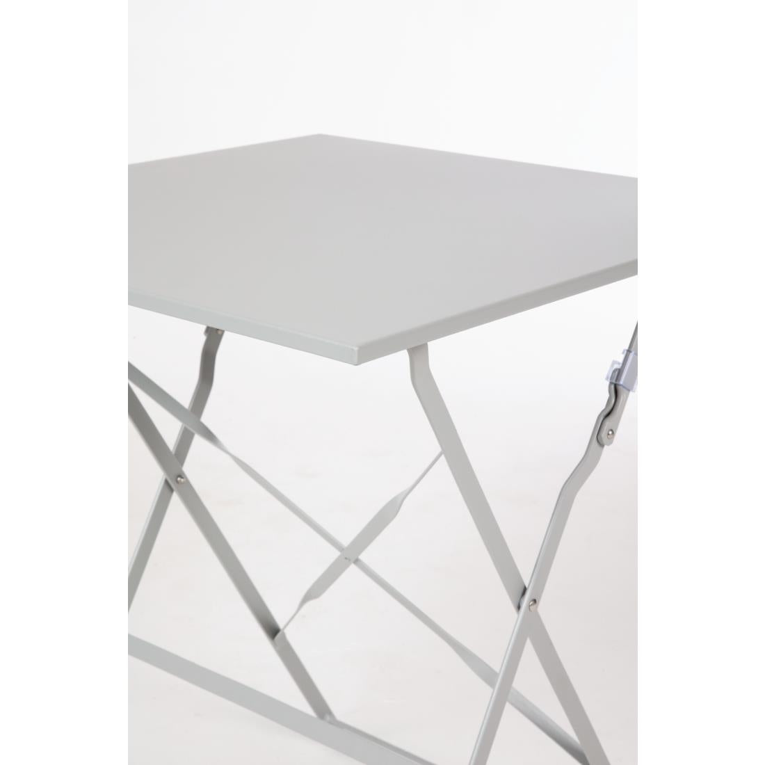 Bolero Perth Pavement Style Square Table Grey 600x600mm