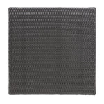 Bolero Square PE Wicker Folding Table Black 600x600mm