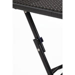 Bolero Square PE Wicker Folding Table Black 600x600mm