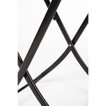 Bolero Square PE Wicker Folding Table Black 600x600mm