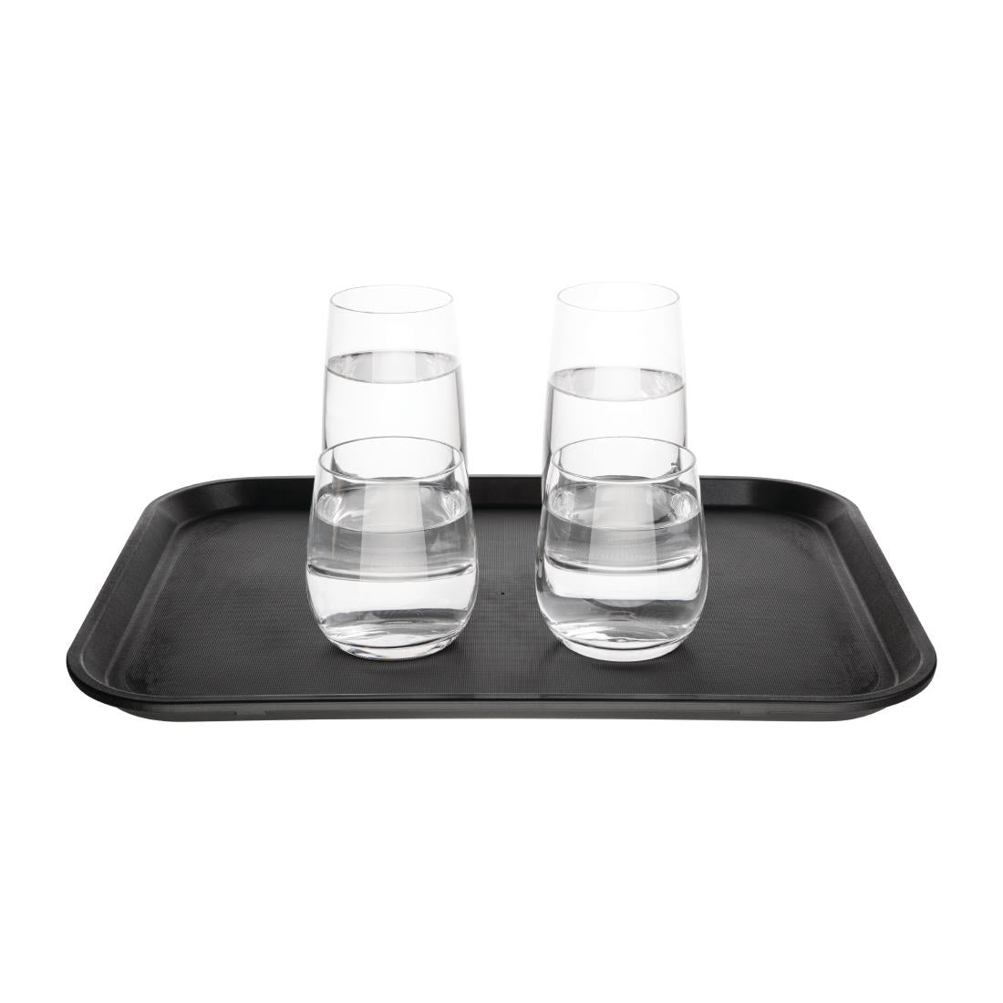 Olympia Kristallon PP Rectangular Non-Slip Tray Black 305x410mm