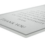 Vogue Brushed Steel Food Allergy Sign A4