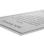 Vogue Brushed Steel Food Allergy Sign A5