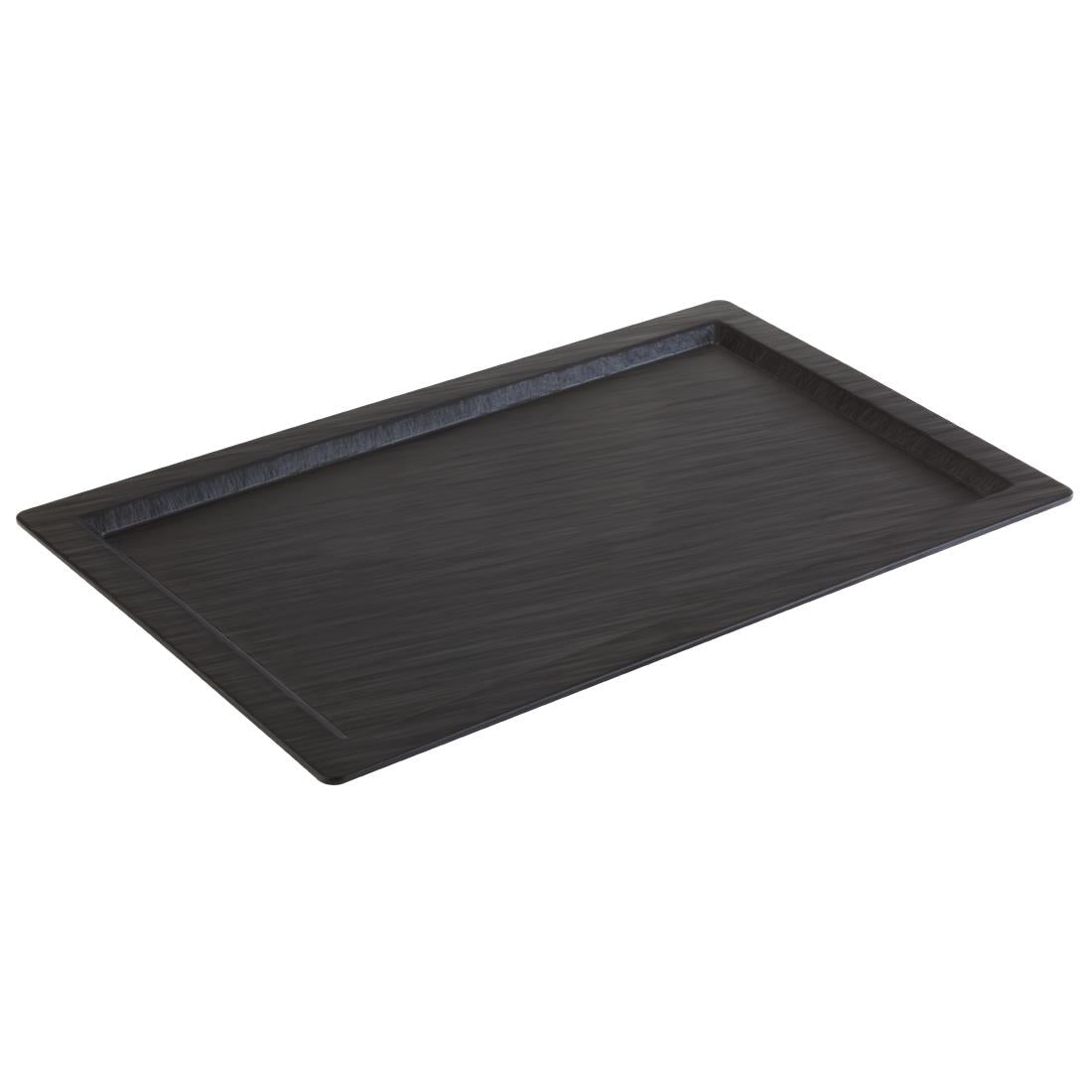 APS Slate Effect Melamine Tray with Rim GN product image