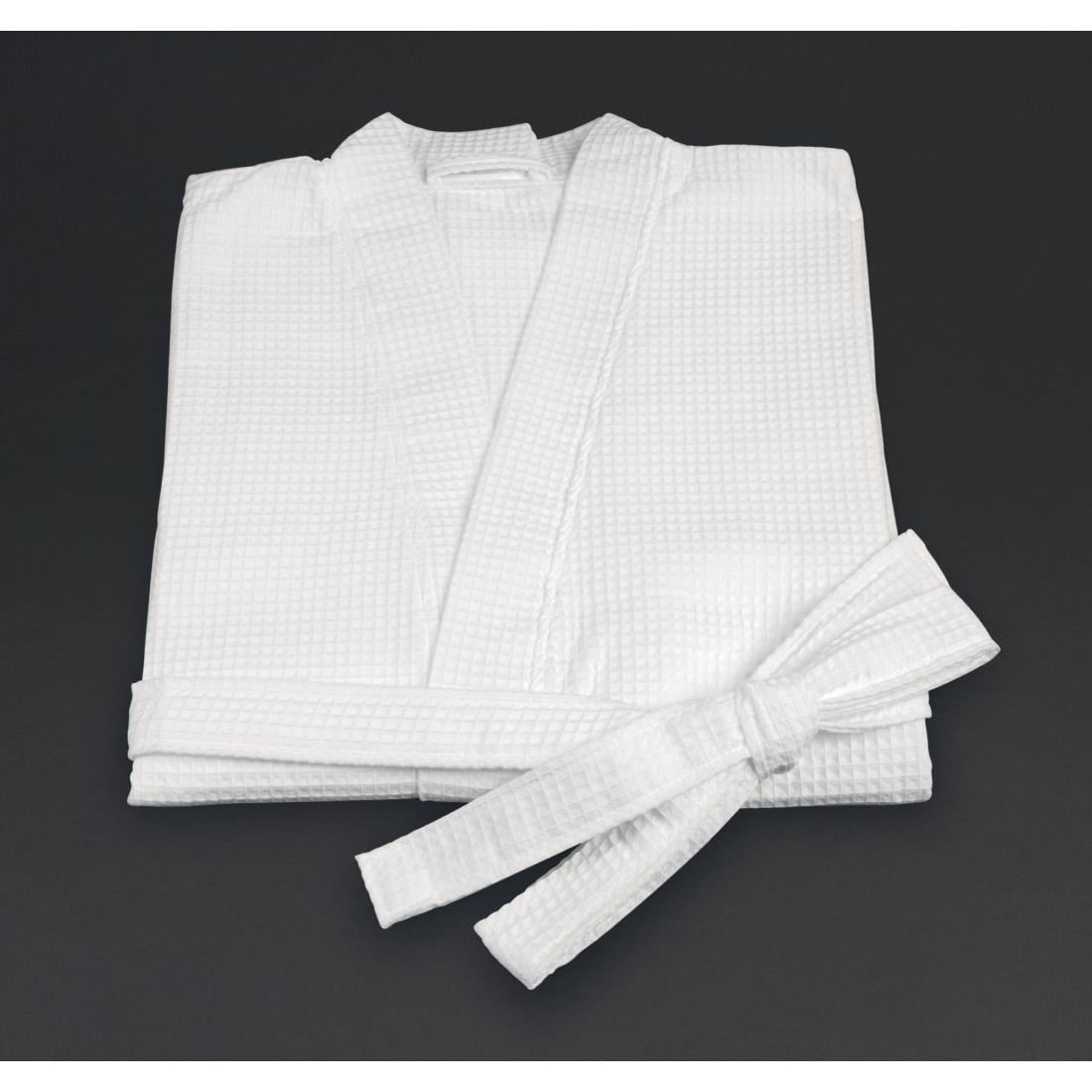 Mitre Essentials Honeycomb Bathrobe White Medium