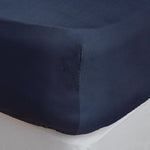 Mitre Essentials Temir Fitted Sheet NavyDouble