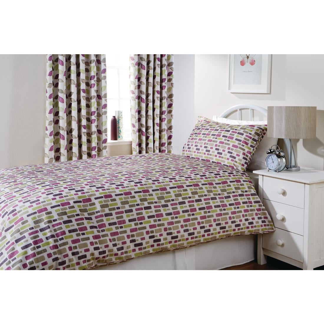Essentials Florence Pillowcase Pebble Damson