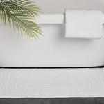 Mitre Heritage Chequers Bath Mat White