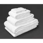 Mitre Luxury Savanna Face Cloth White (10 Pack)
