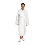 Mitre Essentials Honeycomb Bathrobe White Medium