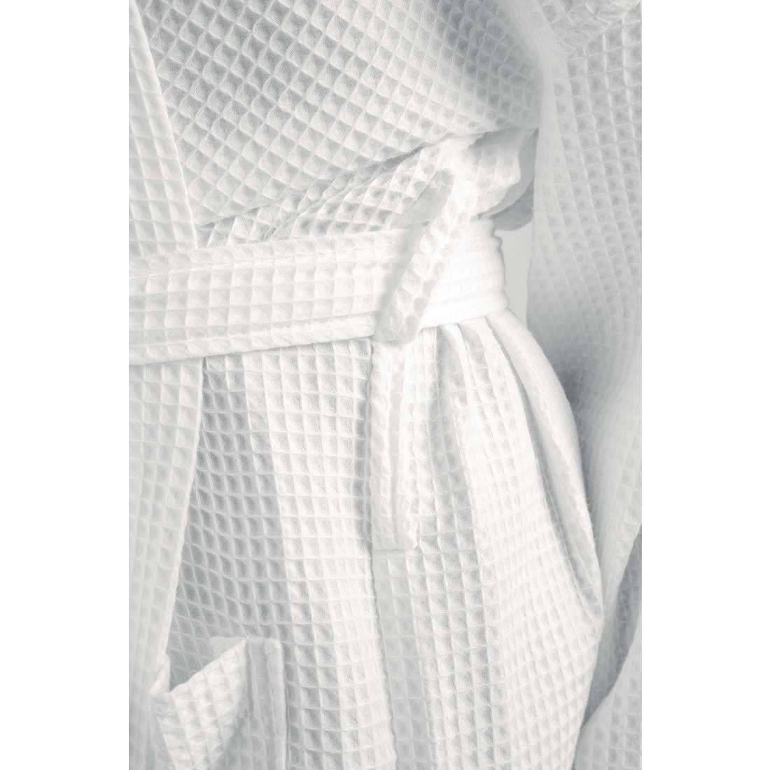 Mitre Essentials Honeycomb Bathrobe White Medium