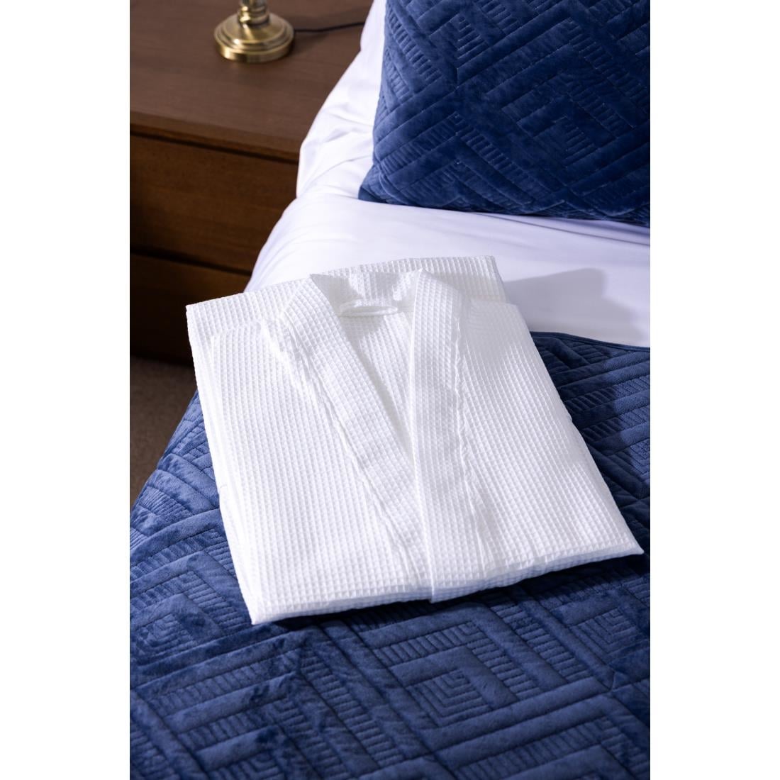 Mitre Essentials Honeycomb Bathrobe White Medium