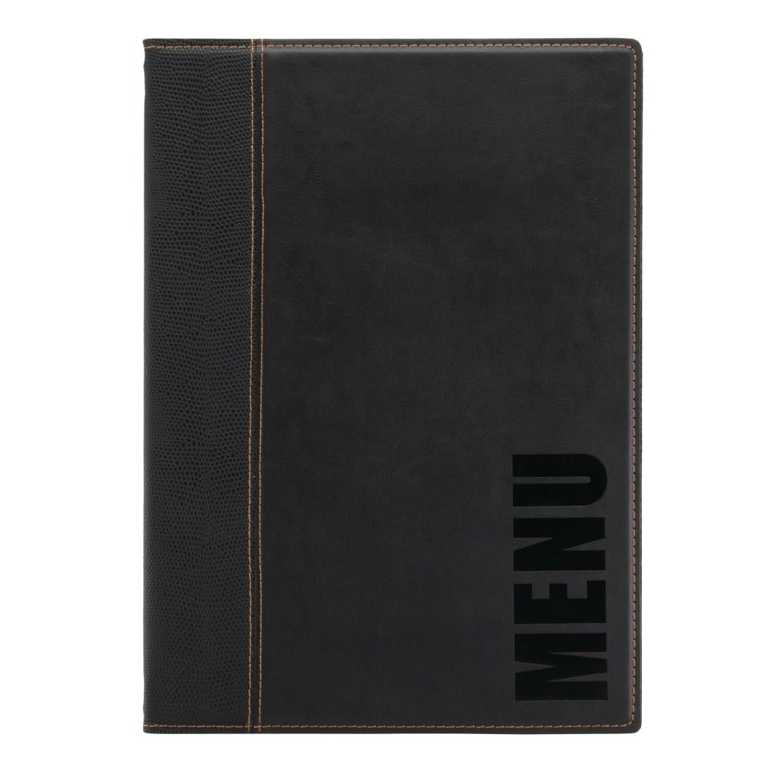 Securit Contemporary A4 Menu Cover Black