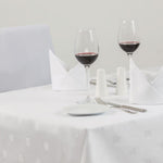 Mitre Luxury Luxor Round Tablecloth White 1725mm