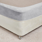 Mitre Essentials Divan Bed Base Wrap Grey Super King