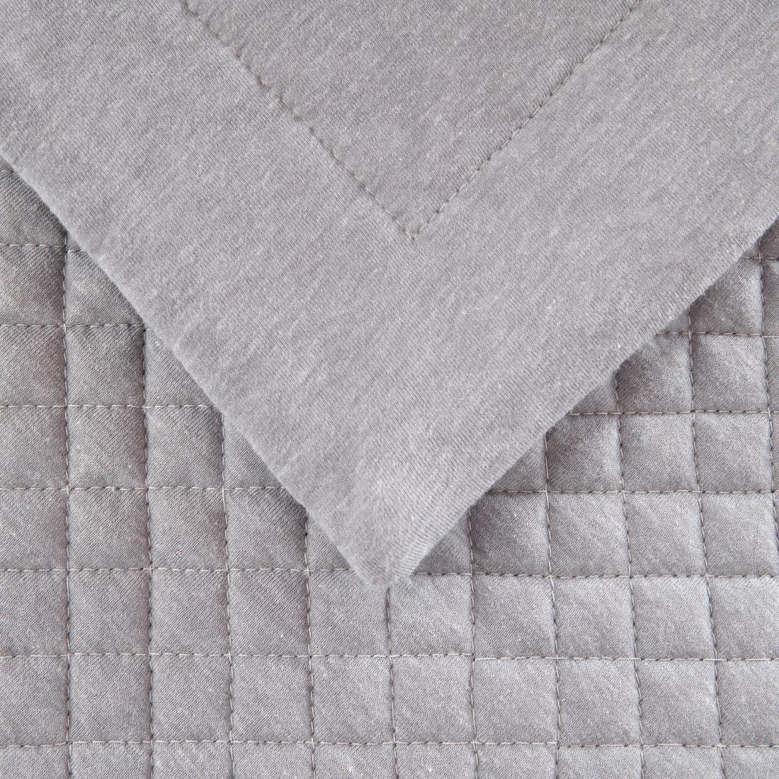 Mitre Essentials Quilted Waffle Runner Grey