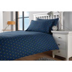 Essentials Perth Duvet Cover Navy Single