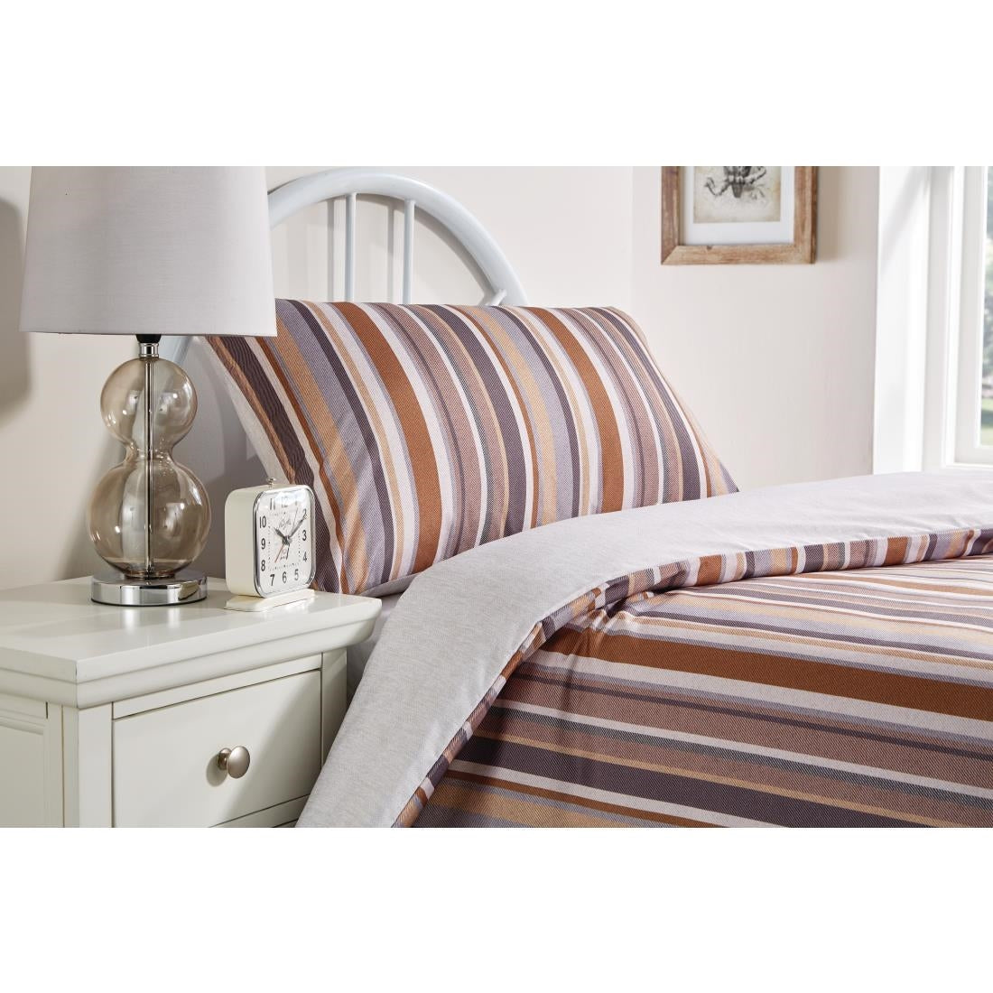 Essentials FIORELLA Cordelia Ochre/Everett Cream Pillowcase - 48x75cm