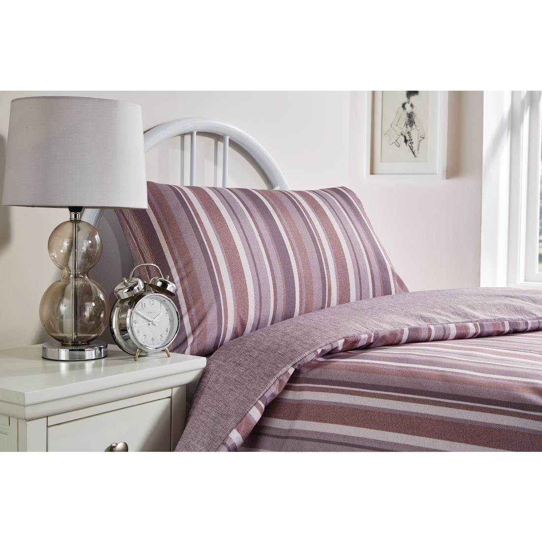 Essentials FIORELLA Cordelia Cocoa/ Everett Cloud Duvet Cover - Single
