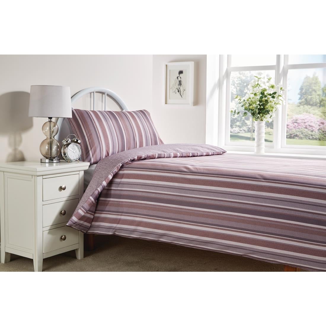 Essentials FIORELLA Cordelia Cocoa/ Everett Cloud Duvet Cover - Single