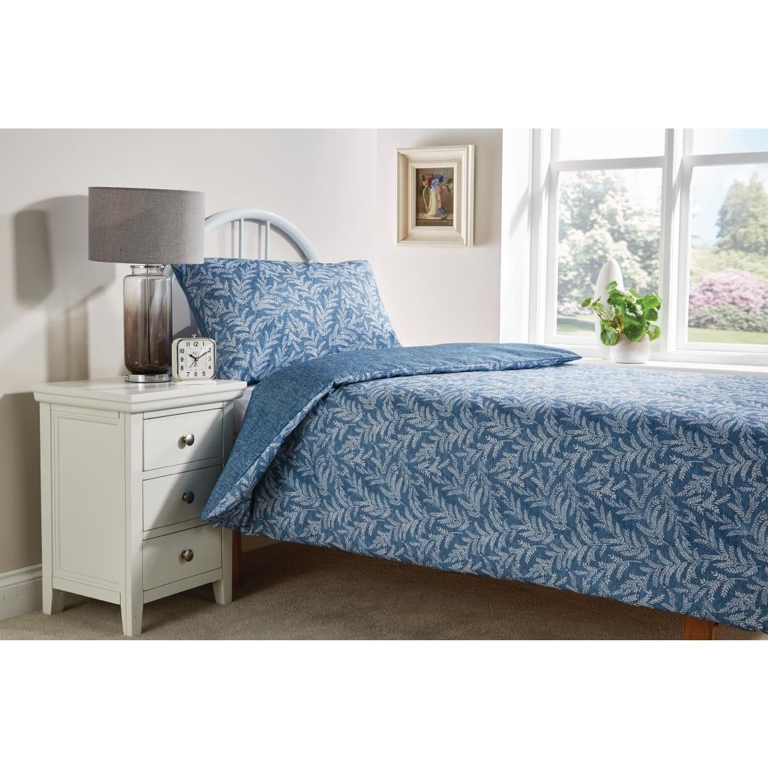 Essentials FIORELLA Zinnia Denim / Everett Denim Duvet Cover - Single