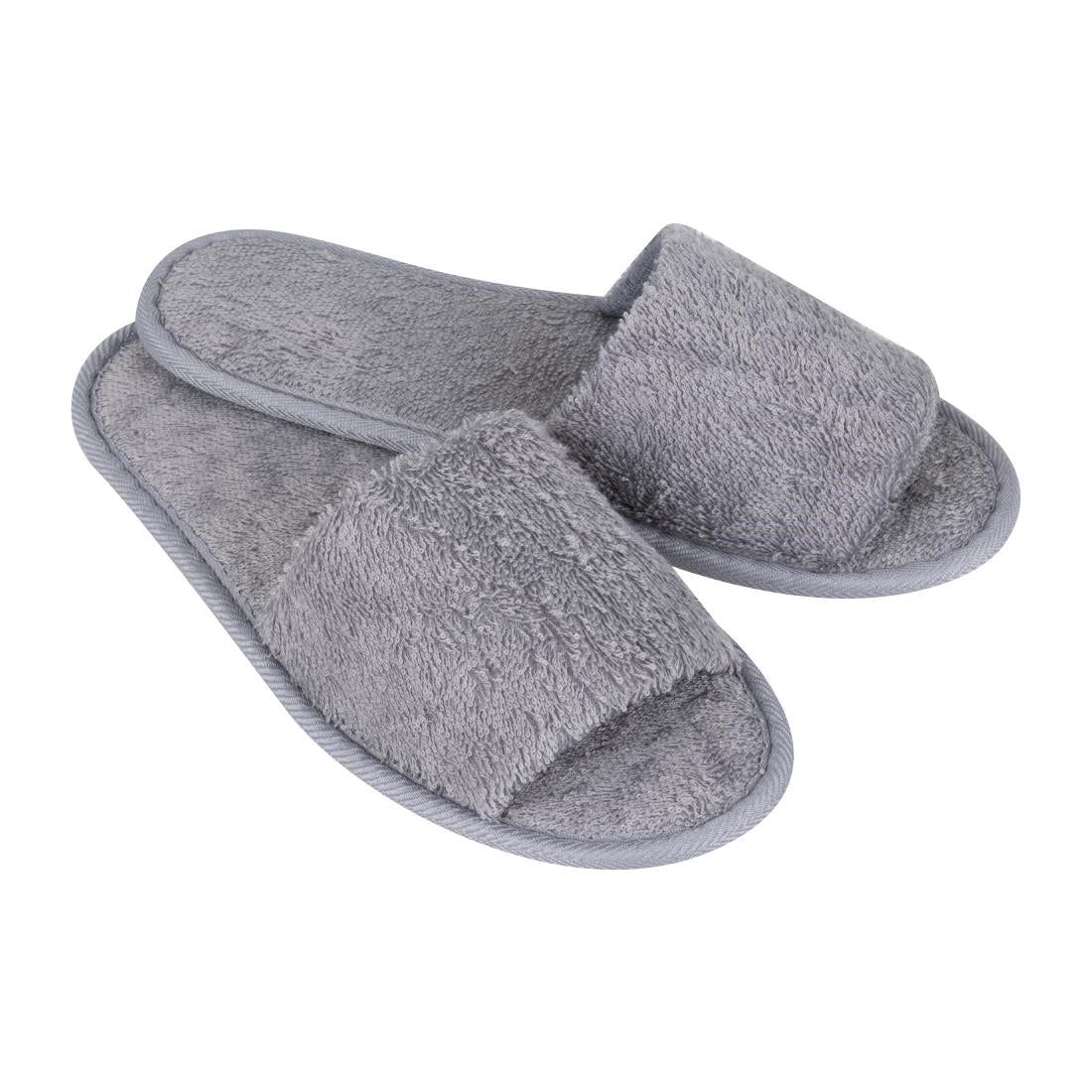 Mitre Luxury Curzon Open Toe Slippers Grey