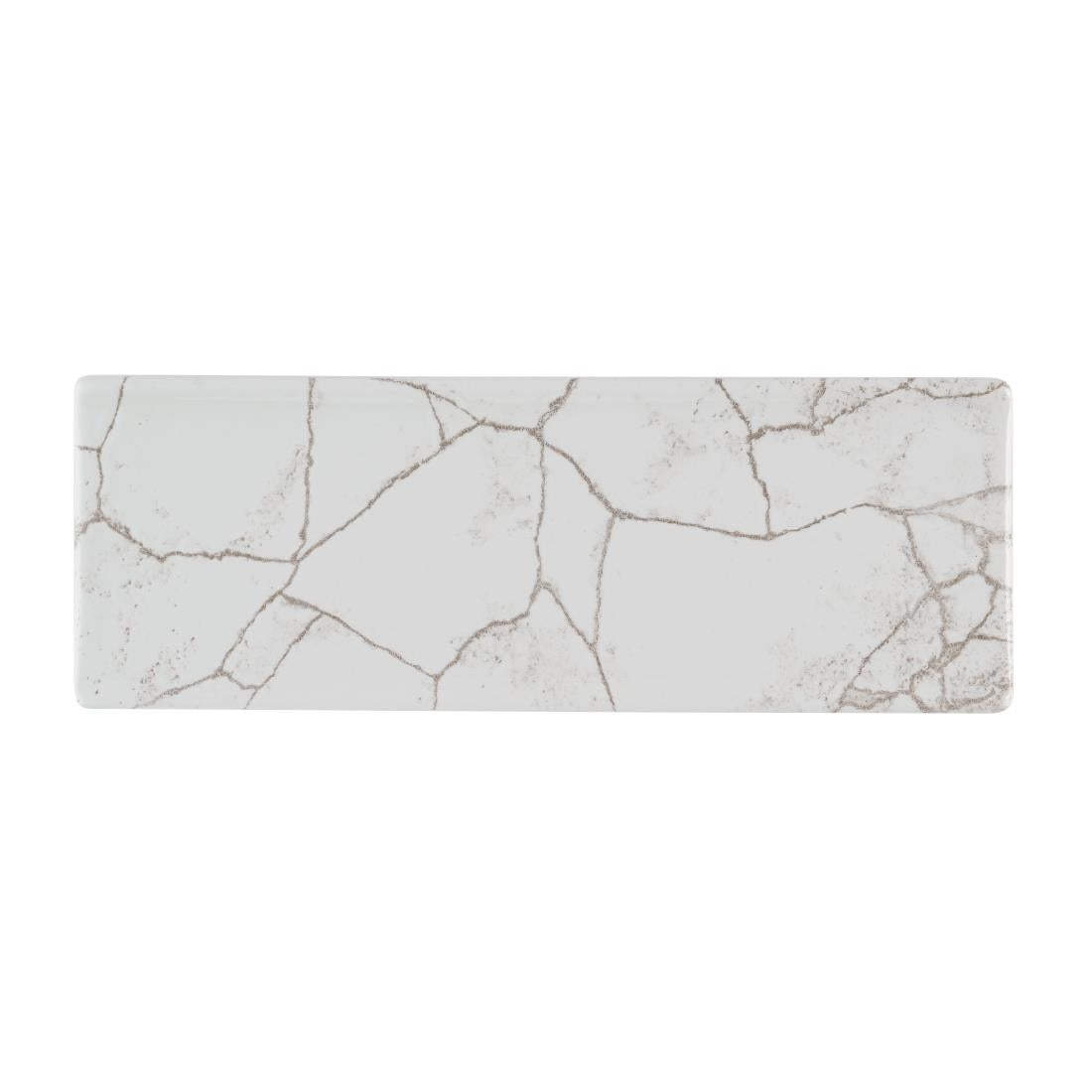 Churchill Studio Prints Kintsugi Agate Grey Oblong Plates 250x90mm (6 Pack)