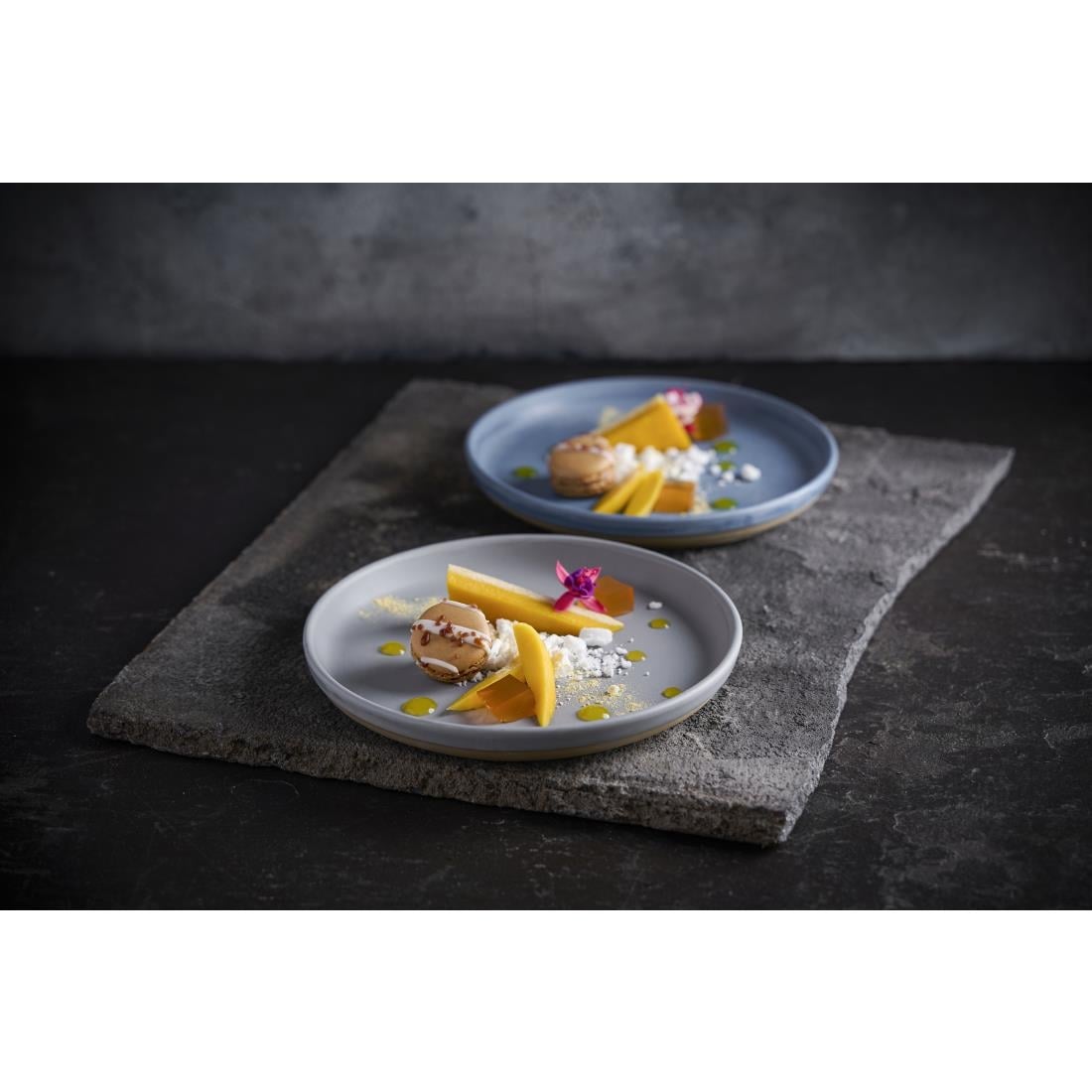 Churchill Emerge Oslo Blue Walled Plates 206mm (6 Pack)