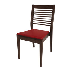 Bolero Bespoke Marty B Stacking Chair Red/Wenge