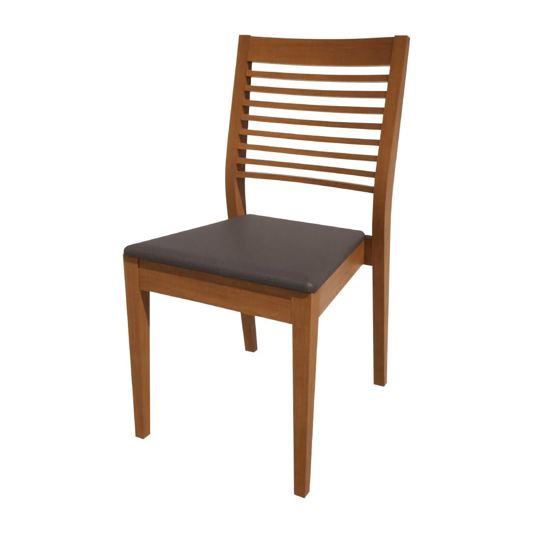Bolero Bespoke Marty B Stacking Chair in Anthracite/Oak