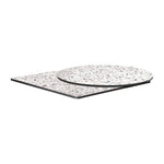 Extrema Round Table Top Mixed Terrazzo 600mm