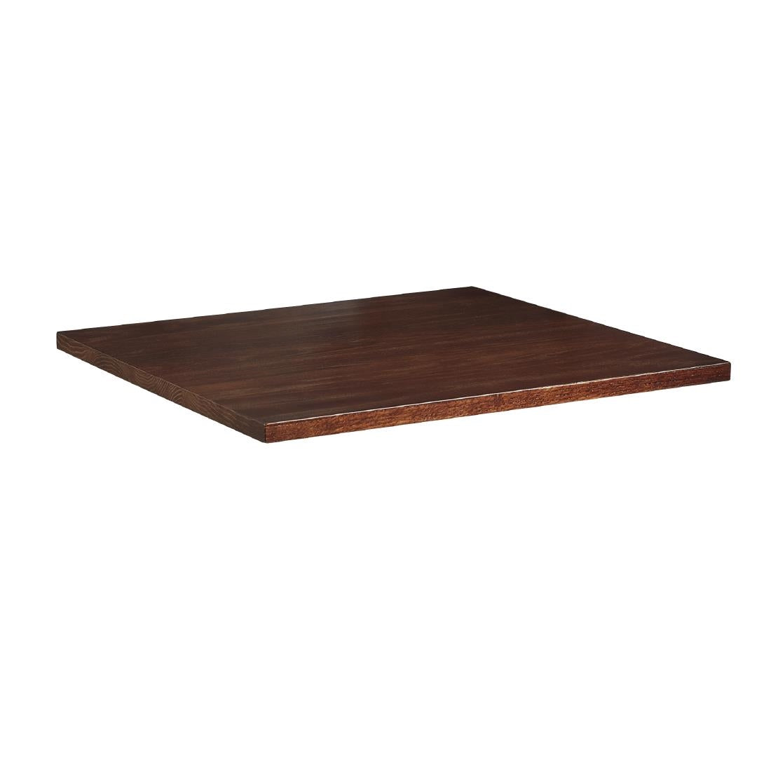 Solid Ash Square Table Top Dark Walnut 600x600mm