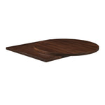 Solid Ash Round Table Top Dark Walnut 900mm