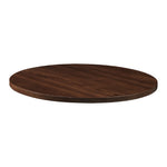 Solid Ash Round Table Top Dark Walnut 900mm