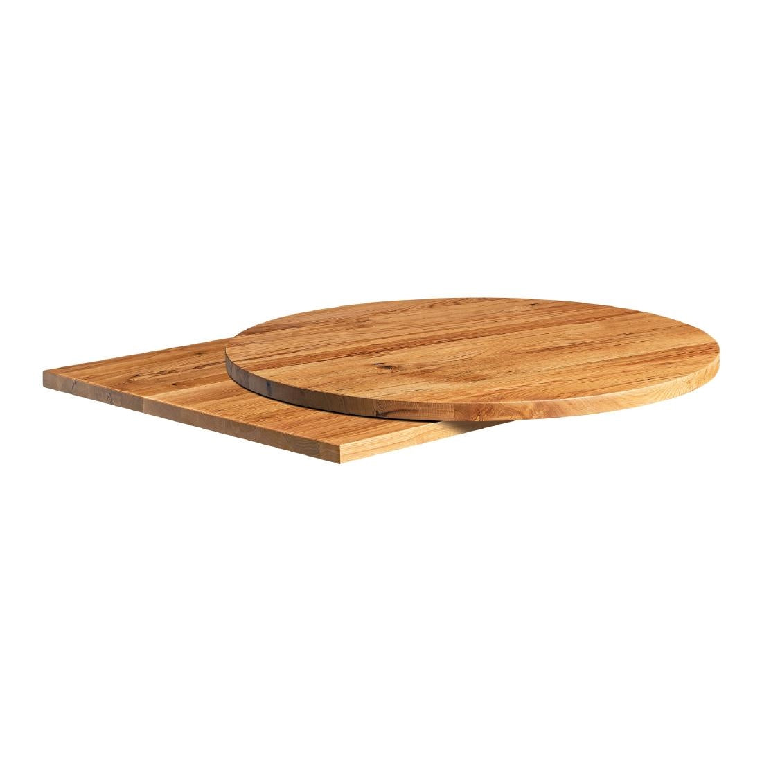 Solid Oak Square Table Top Natural 900x900mm