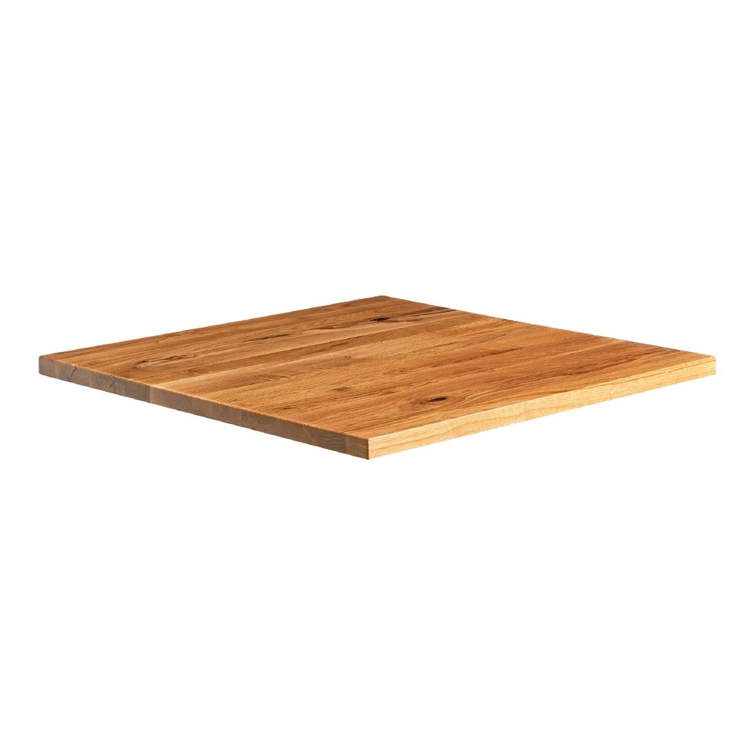 Solid Oak Square Table Top Natural 600x600mm