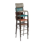Tavo Stacking Bar Stools Vintage Black (2 Pack)