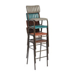 Tavo Stacking Bar Stools Vintage Brown (2 Pack)