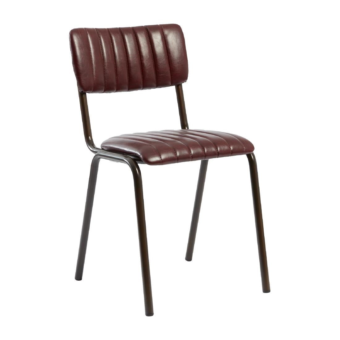 Tavo Stacking Side Chairs Vintage Red (2 Pack)
