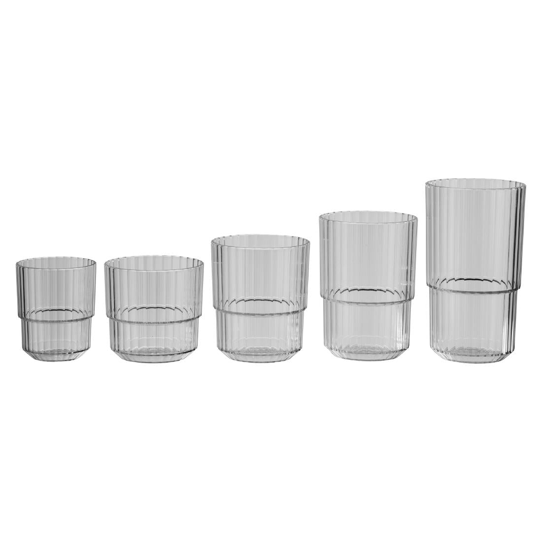 APS Linea French Grey Drinking Cups 300ml (48 Pack)