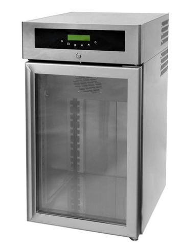 ICB Technologies Chocolate Fridge with Glass Door 135Ltr
