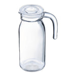 Arcoroc Spring Glass Jugs with Lid 1Ltr (6 Pack)
