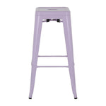 Bolero Bistro Metal High Stools Lilac Pop (4 Pack)