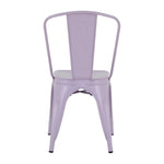 Bolero Bistro Metal Chairs Lilac Pop (4 Pack)
