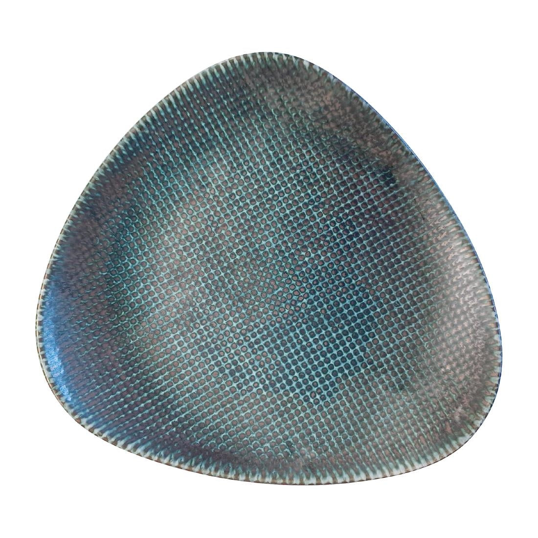 Churchill Studio Prints Astro Metallic Blue Lotus Plates 254mm (12 Pack)