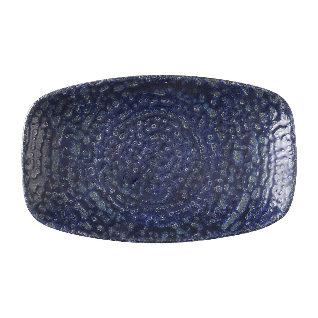 Churchill Studio Prints Homespun Chroma Twilight Oblong Chefs Plates 180 x 105mm (12 Pack)