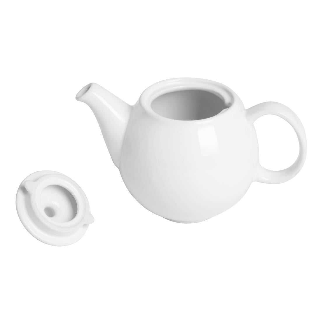 Olympia Cafe Teapots White 450ml (2 Pack)