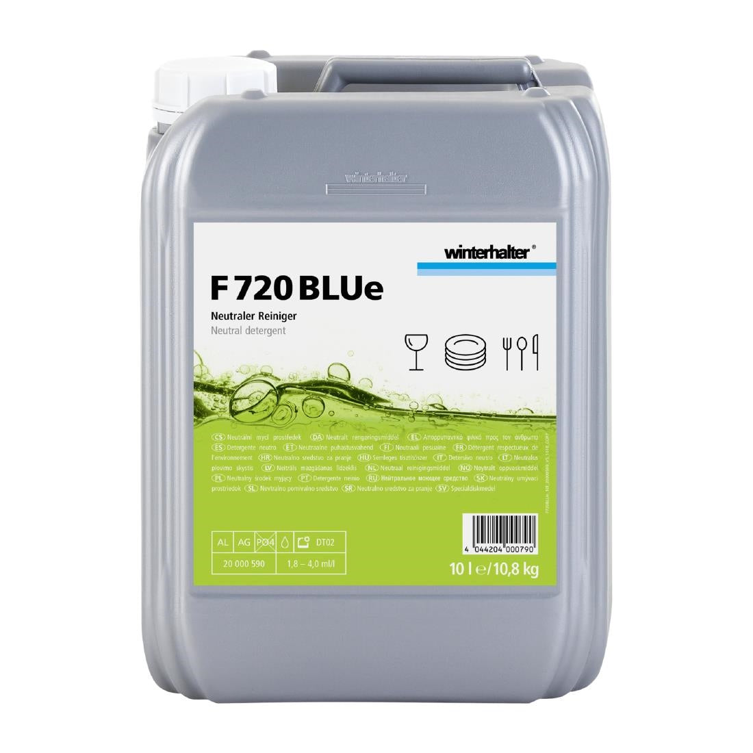 Winterhalter F720 BLUe Neutral Detergent 10Ltr