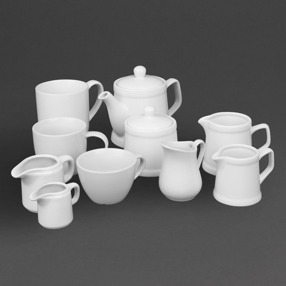 Olympia Whiteware Pier Teapots 500ml (2 Pack)