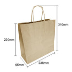Fiesta Recyclable Twist Handle Brown Paper Bags Small (250 Pack)